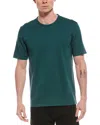 Vince Cotton Crewneck T-shirt In Green
