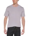 Vince Cotton Crewneck T-shirt In Purple