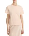 Vince Pima Cotton Crewneck T-shirt In Rose Nectar