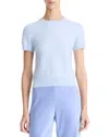 Vince Short-sleeve Cashmere-blend Tee In Sky Powder
