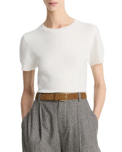 Vince Crewneck Tee In White