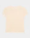 Vince Waffle Knit Short Sleeve Crew Neck Top In White Sand In White Sand
