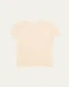 Vince Waffle Knit Short Sleeve Crew Neck Top In White Sand In White Sand