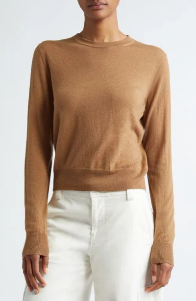 Vince Crewneck Wool Blend Sweater In Nile