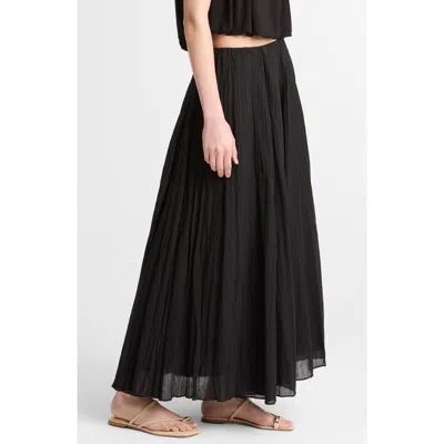 Vince Crinkled Maxi Skirt In Black