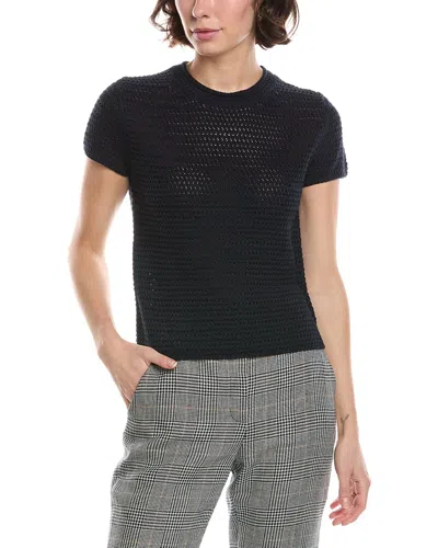 Vince Crochet Shirt In Black