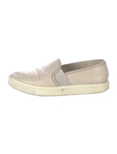 Pre-owned Vince Crocodile Espadrilles In Neutral
