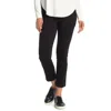 Vince Crop Stove Pipe Stretch Ankle Pant In Black In Black