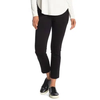 Vince Crop Stove Pipe Stretch Ankle Pant In Black