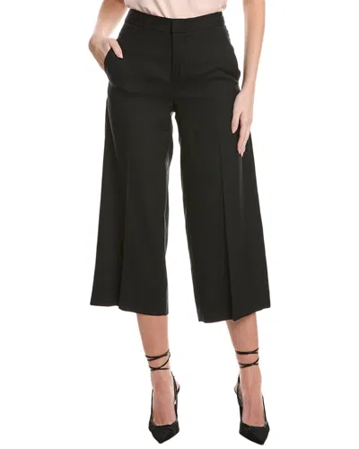 Vince Crop Wide Leg Linen-blend Pant In Multi