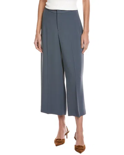 Vince Crop Wide Leg Pant In Blue