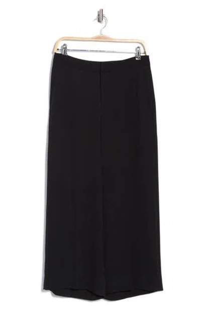 Vince Crop Wide Leg Pants In Black