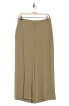 Vince Crop Wide Leg Pants In Dark Artichoke