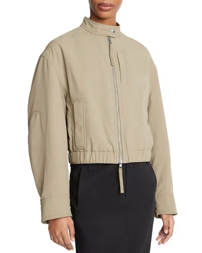 VINCE VINCE CROPPED BOMBER JACKET