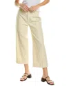VINCE VINCE CROPPED CAUSAL LINEN-BLEND TWILL PANT