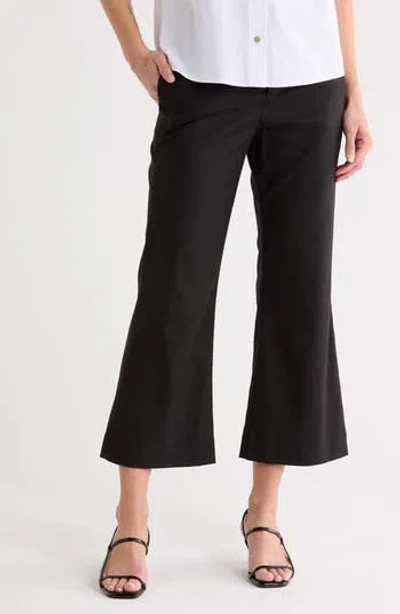 Vince Cropped Flare Leg Pants In Black