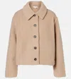 Vince Cropped Jacket In Neutral