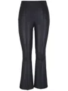 Vince Cropped-hose Aus Leder In Schwarz