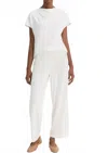 Vince Cropped Lounge Pant In Bone In White