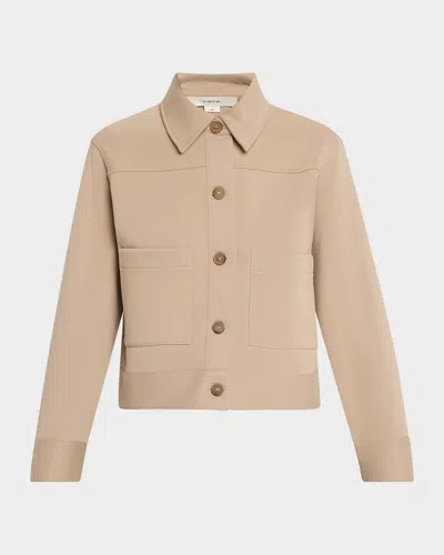 VINCE CROPPED PATCH POCKET JACKET