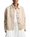 Vince Double-face Cropped Jacket In Light Sandbar In Light Sandar