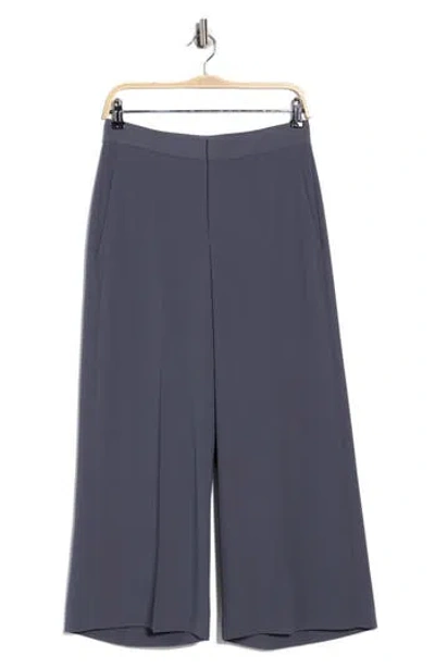 Vince Cropped Wide Leg Pants In Blue