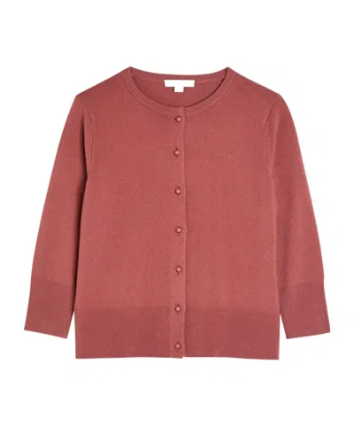 Vince Cropped Wool And Cashmere-blend Cardigan In Transparent