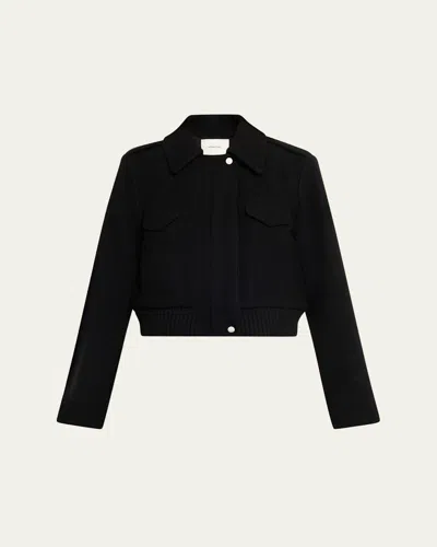 VINCE CROPPED WOOL-BLEND JACKET