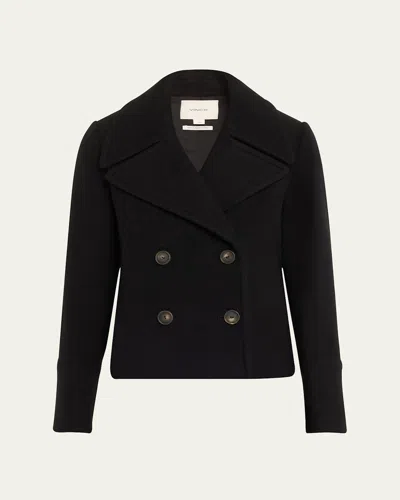 VINCE CROPPED WOOL PEACOAT