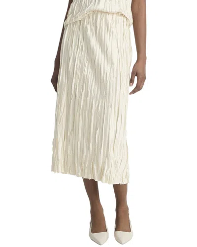 Vince Crushed Bias Strip Skirt In Neutral