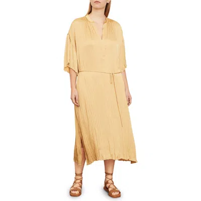VINCE VINCE CRUSHED SATIN DRESS