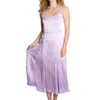 Vince Crushed Slip Dress In Purple In Sweet Pea