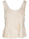 Vince Crushed Tank Top In Neutral
