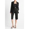 Vince Cuffed Hem Crop Pants In Black