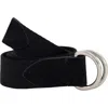 Vince D-ring Webbing Belt In Black