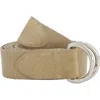 Vince D-ring Webbing Belt In Sandbar