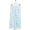 Vince Dahlia Pleated Satin Skirt In Mint