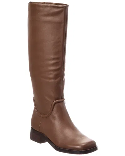 Vince Dani Leather Knee-high Boot In Brown