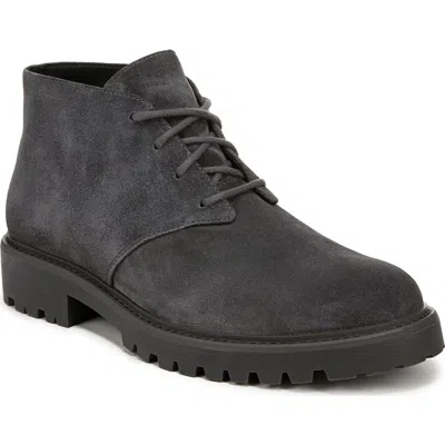 Vince Dann Lugged Chukka Boot In Dark Cinder Grey
