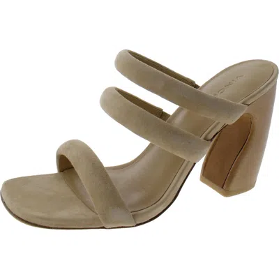 Vince Dara Womens Cushioned Footbed Slip On Heels