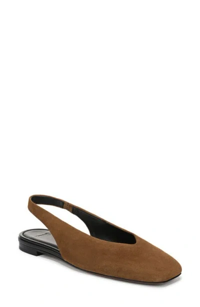 Vince Darlina Slingback Flat In Brown