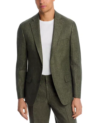 Vince Delave Linen Slim Fit Suit Jacket In Green