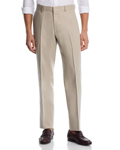Vince Delave Linen Slim Fit Suit Pants In Brown