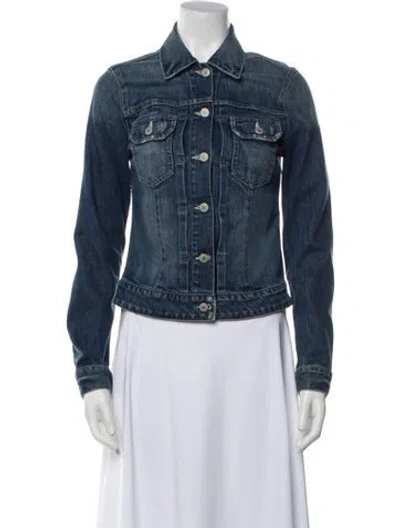 Pre-owned Vince Denim Jacket In Blue