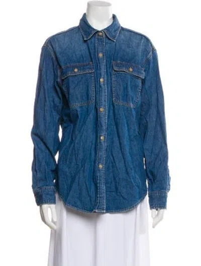 Pre-owned Vince Denim Jacket In Blue