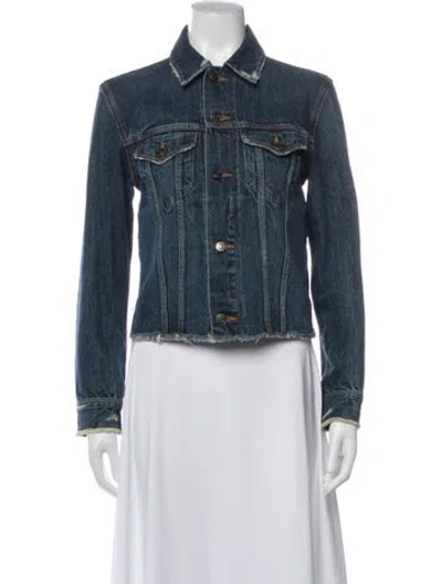 Pre-owned Vince Denim Jacket In Blue