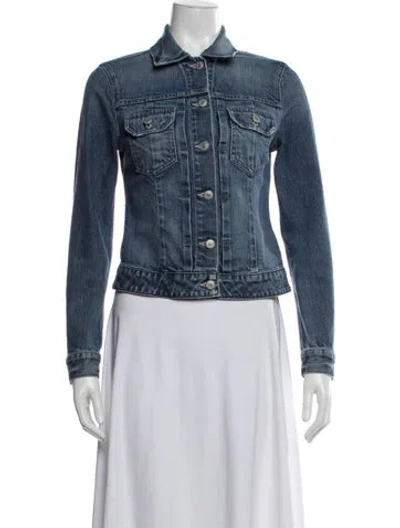 Pre-owned Vince Denim Jacket In Blue