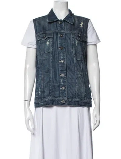 Pre-owned Vince Denim Jacket In Blue