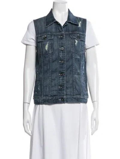 Pre-owned Vince Denim Jacket In Blue