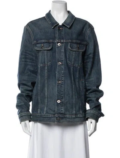 Pre-owned Vince Denim Jacket In Blue